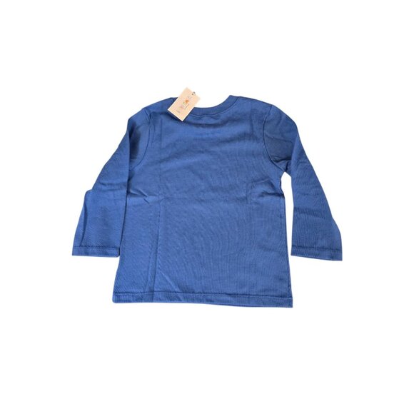 NWT Toddler Boys Long Sleeve Shirt – Rocket Ship – Size 18M – Blue - Picture 4 of 4